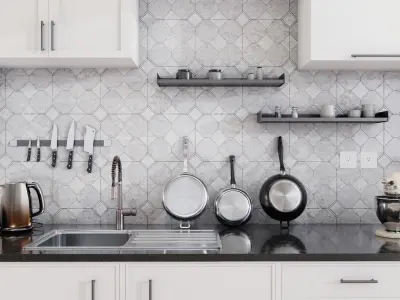 High Quality Collection of Kitchen Assets for Interior - 3D Pack