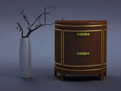 cabinet cabinet wardrobe sofa bed table bookshelve 3D model