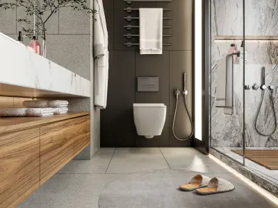 Bathroom 58 3D model