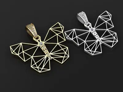 Butterfly Pendant  3D print model