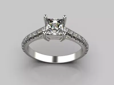 Tiffany  Luxury Diamond Ring 47 3D print model