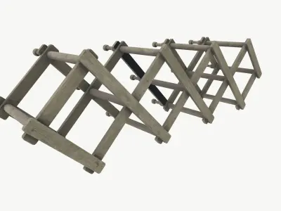 Extendable Cloth Rack 3D model