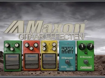 Maxon Guitar Pedals 3D model