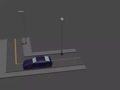 car sport car racing obj  3D model