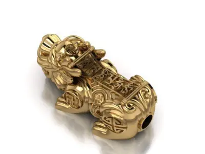 5 Pixiu Face Bracelet-Unicorn bracelet 02 3D print model