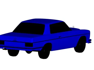 Mercedes Benz W114 - 1970 3D model