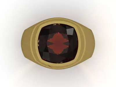 Men Signet 3DS 3D 3DM gold luxury Ring model mr0322 3D print model
