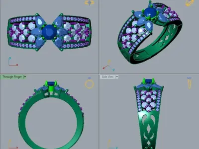 Special design wedding ring 3D print model