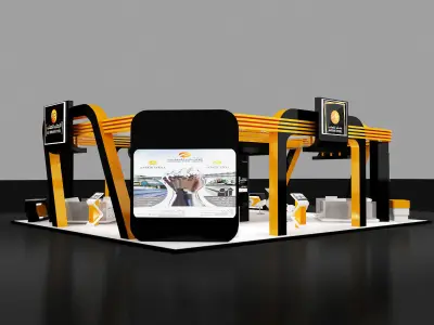 Booth Exhibition Stand a236 3D model