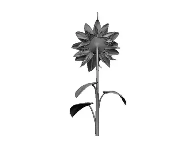 sunflower pendant 3D print model