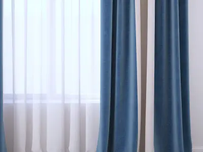Set 102 Curtains 3D model