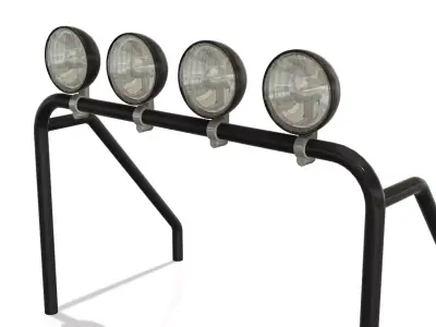 Printable roll cage light bar 3D print model
