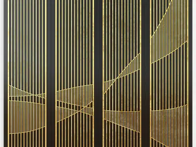 Wall Panel Collecyion 7 pieces 3d model 3D model