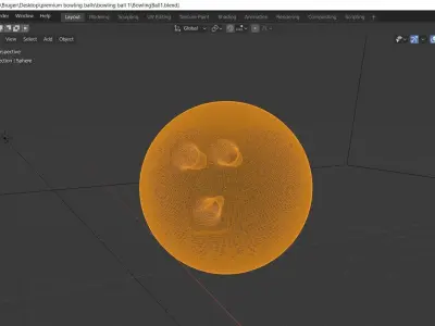 Bowling Ball Smear 3D model