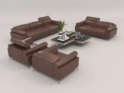 Modern Sofa and Armchair 4 3D model