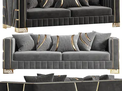 Hermes Salon Takimi Sofa 3D model