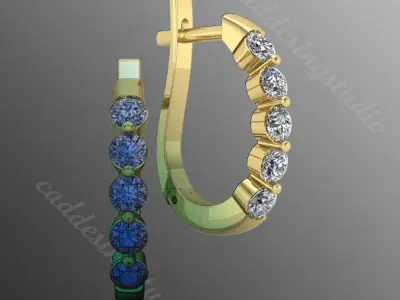 Earrings sm13 3D print model