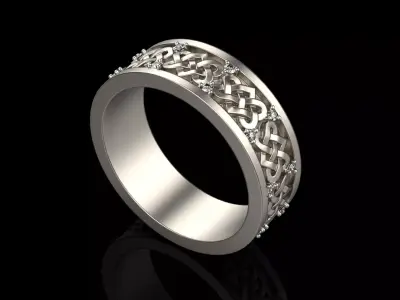 celtic knot ornament ring model 474 3D print model