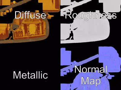 Ancient Greek Relief model pack Low-poly 3D model