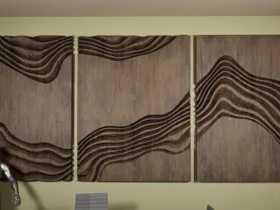 Wall Decoration Low-poly 3D model