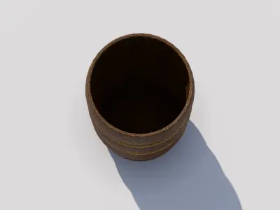 Wicker  Basket Free low-poly 3D model