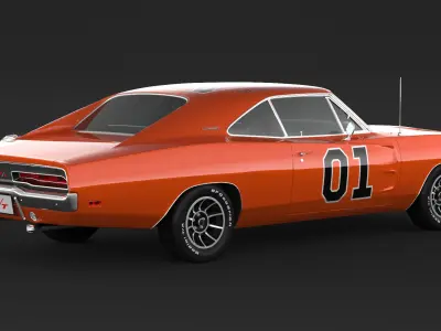 1969 Dodge Charger General Lee 3D model