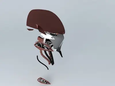 The robot head Free 3D model