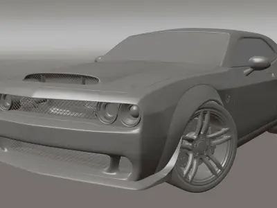 dodge challenger  3D model