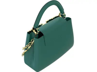 Louis Vuitton Capucines Mini Bag Green Low-poly 3D model