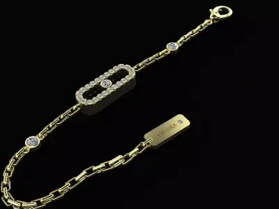 MESSIKA MOVE UNO PAVE 3D PRINTONG MODEL 3D print model