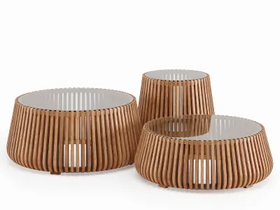 Camps Bay Set Oak 3D model