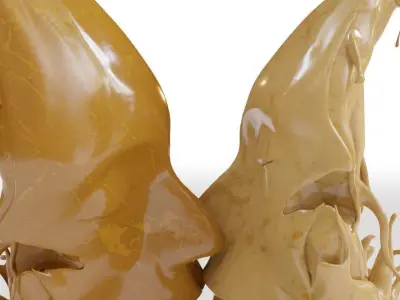 Tea Coffee Kiss 3D Sculpture 3D model