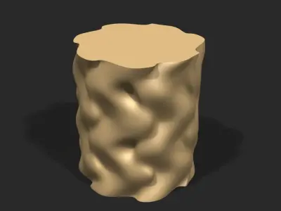Cups and vases - wavy surface 2 3D print model