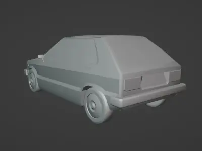 Daihatsu Charade G20 Low-poly 3D model