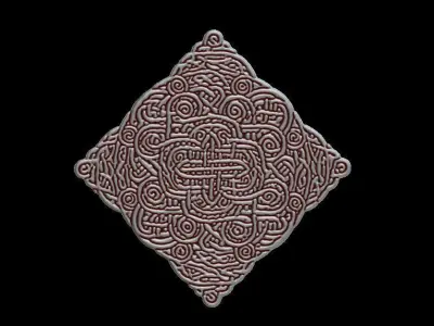 Celtic Knot Coaster 3D print model
