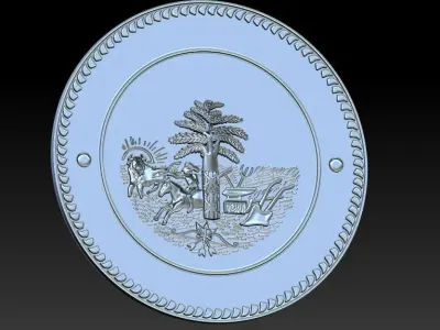 City stamp 3D print model