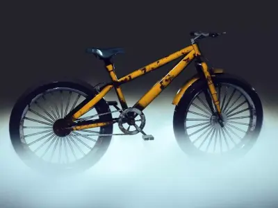 Bicycle with texture 3D model