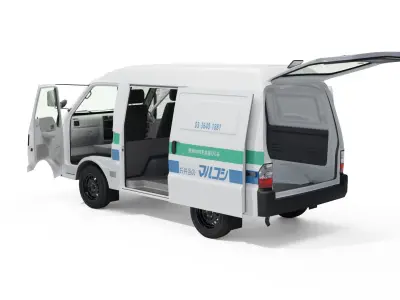 Mazda Bongo Van Marukosi 2000 Low-poly 3D model
