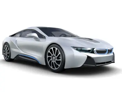 Concept sport car hybrid 3D model