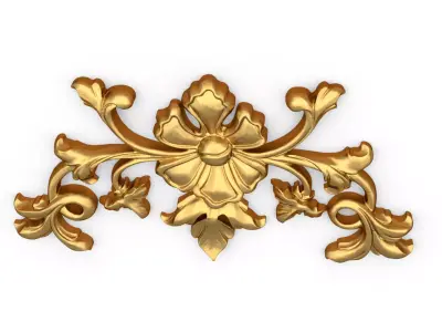 Classic decor ornament carved 73 3D model