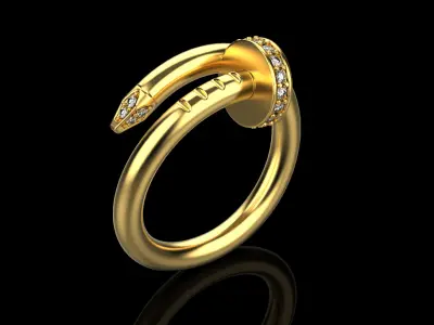 Nail Ring 90131 3D print model