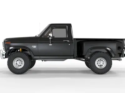 Generic F150 1986 Flared Side  3D model