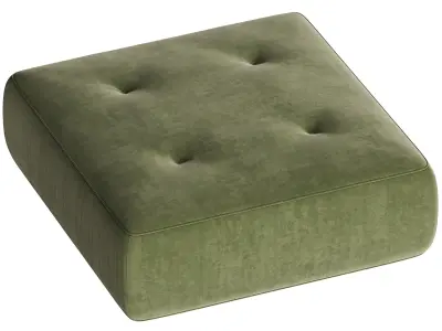 Crate and barrel Angolare Ottoman Green 3D model