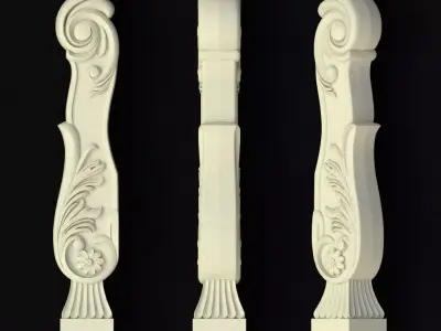 decorative pillar 3D model