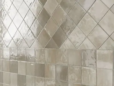 Marazzi zellige Wall tiles Gesso Lana Turchese  Cielo Argilla  3D model