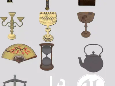 Scavengers  Collectibles Free low-poly 3D model