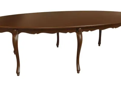 Classic wood table 2700 3D model
