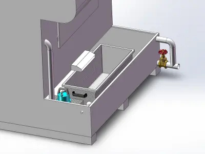 Wet dust removal machine  3D model