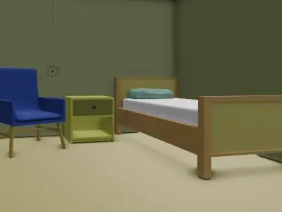 Country house for a family 3D model
