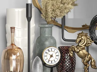 Decorative set 09 3D model